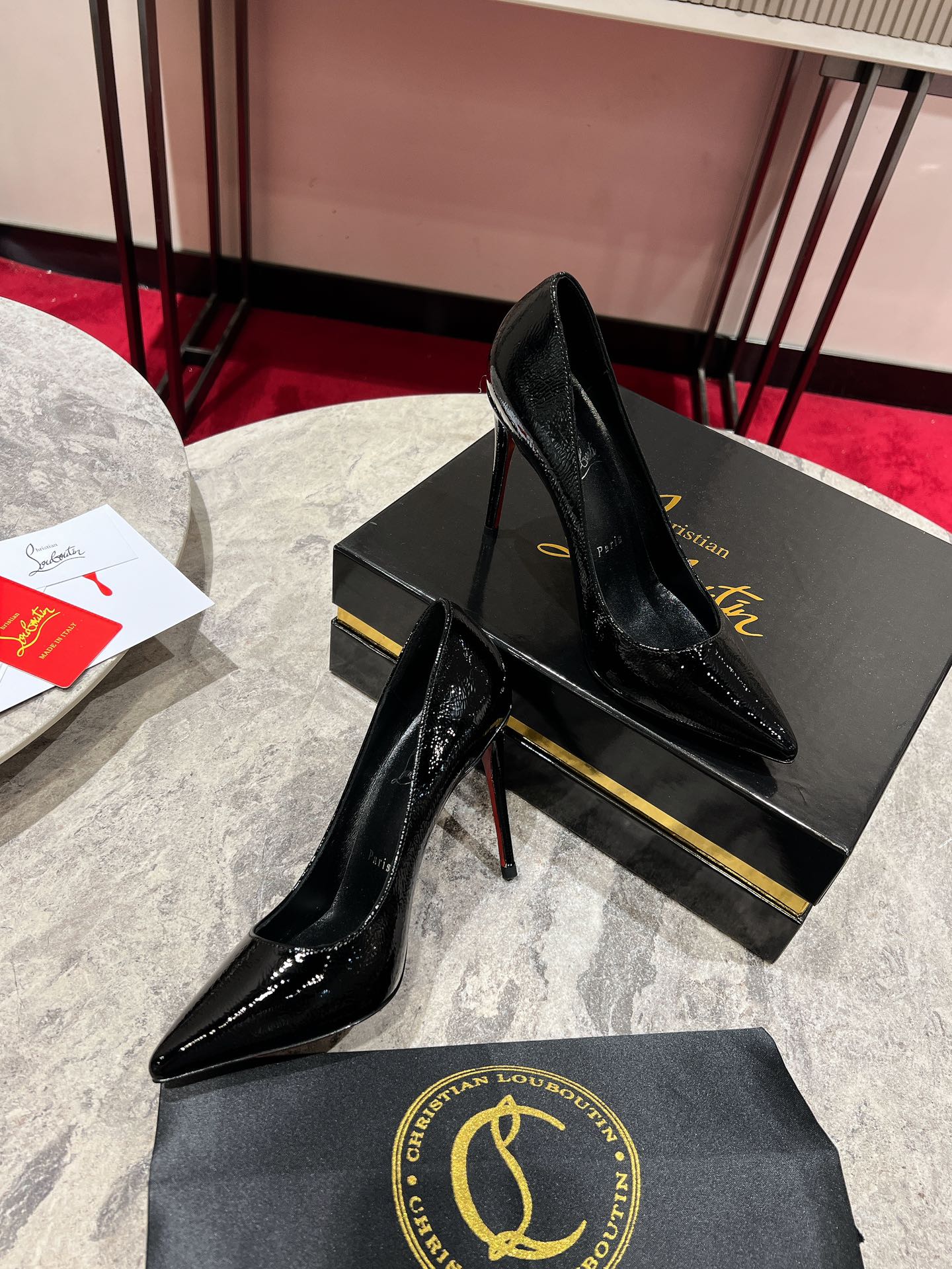 Louboutin So Kate 100 mm Pumps - Vog patent leather - Loubi - Women Black