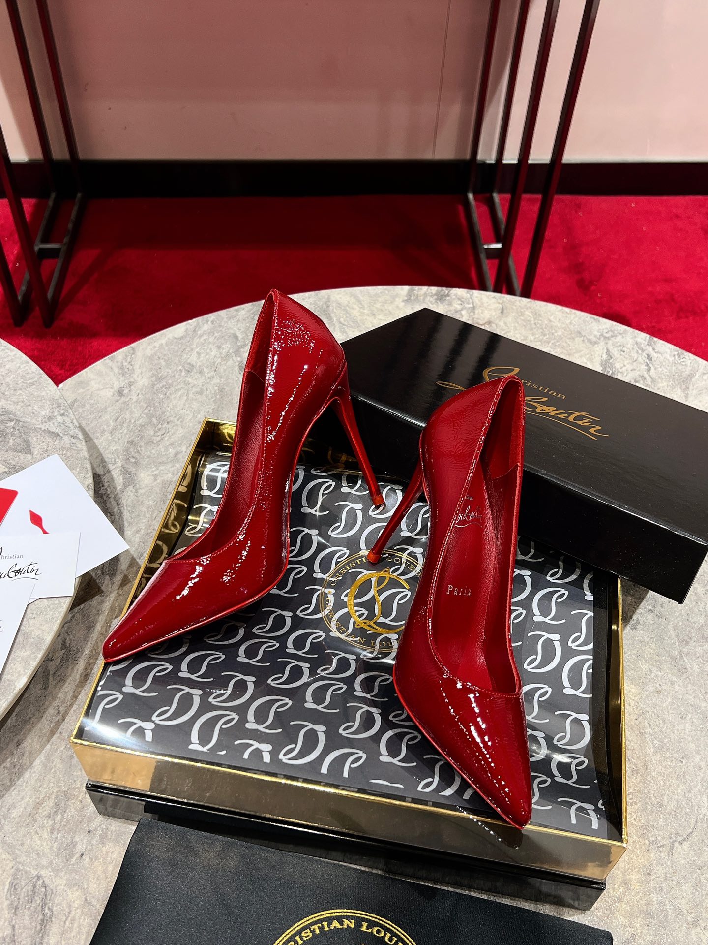Louboutin So Kate 100 mm Pumps - Vog patent leather - Loubi - Women Red