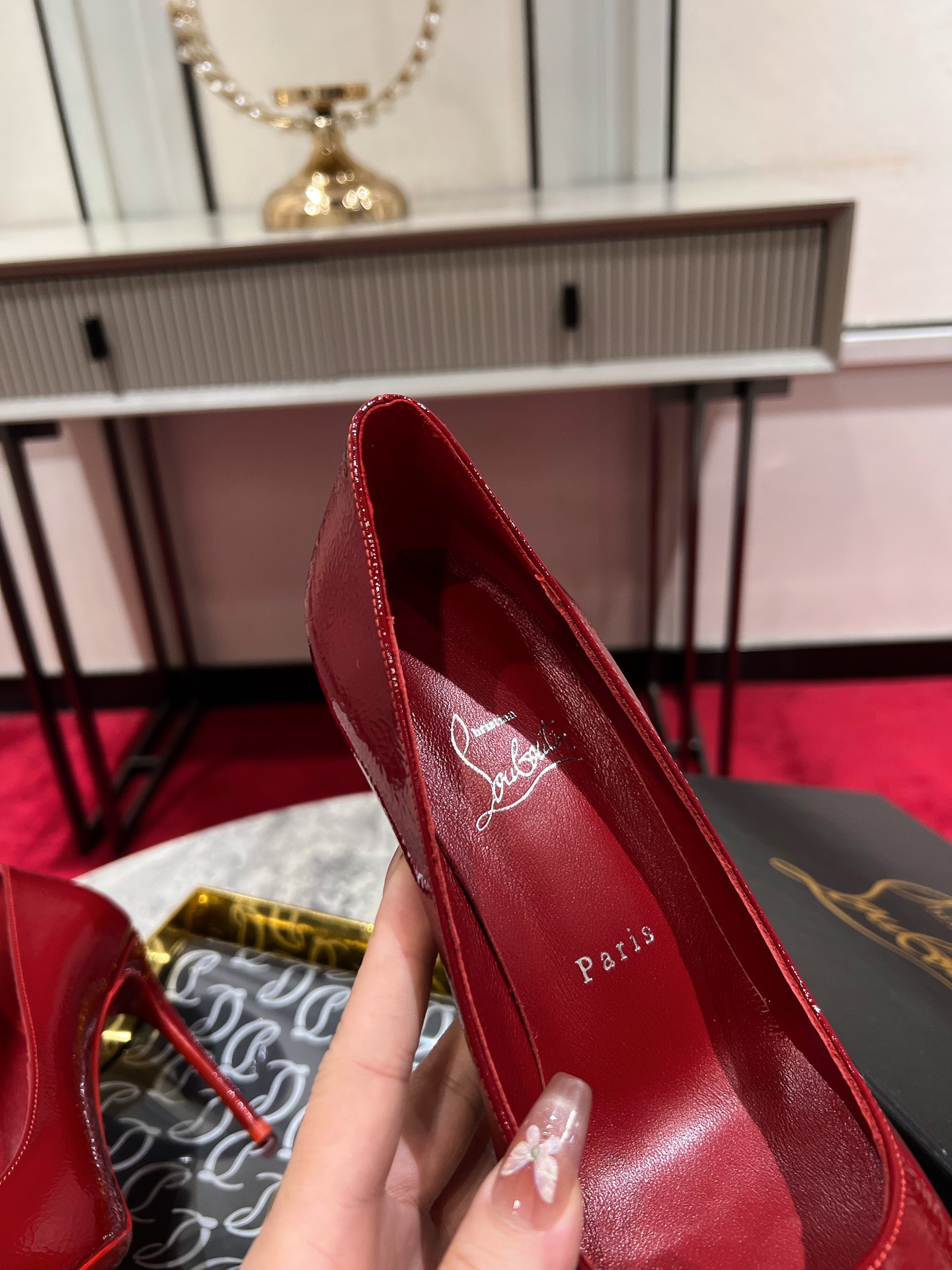 Louboutin So Kate 100 mm Pumps - Vog patent leather - Loubi - Women Red