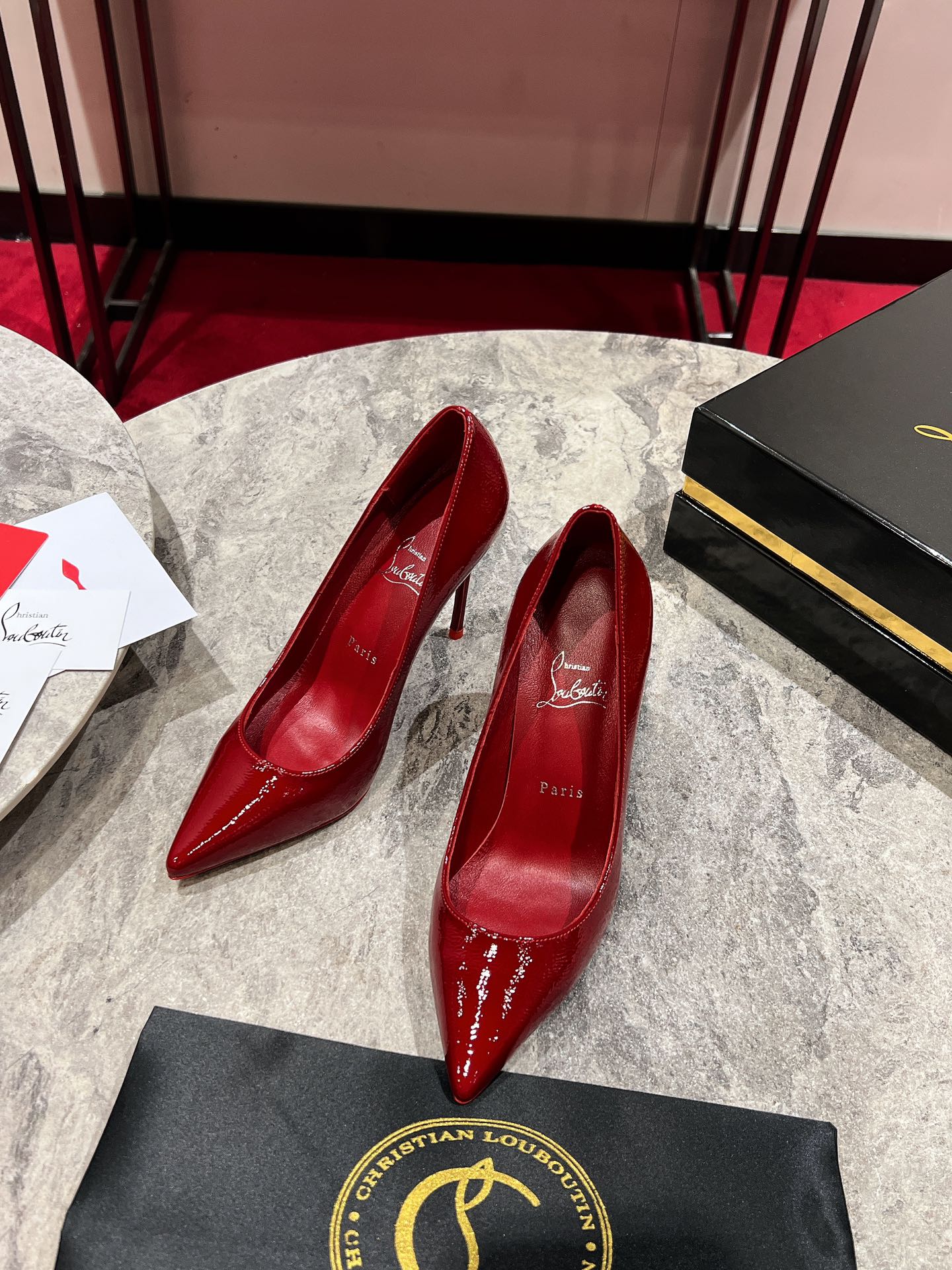 Louboutin So Kate 100 mm Pumps - Vog patent leather - Loubi - Women Red