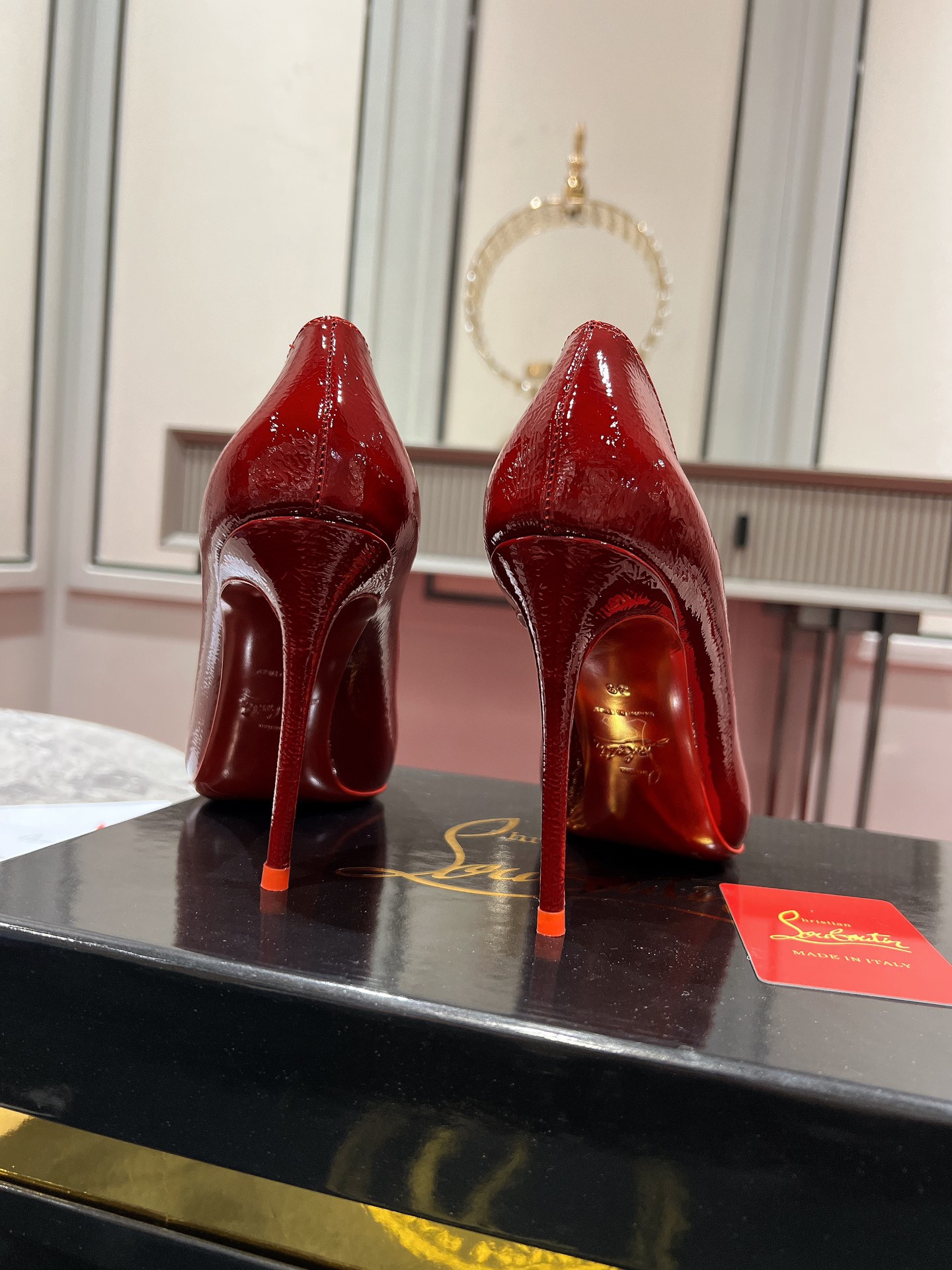 Louboutin So Kate 100 mm Pumps - Vog patent leather - Loubi - Women Red