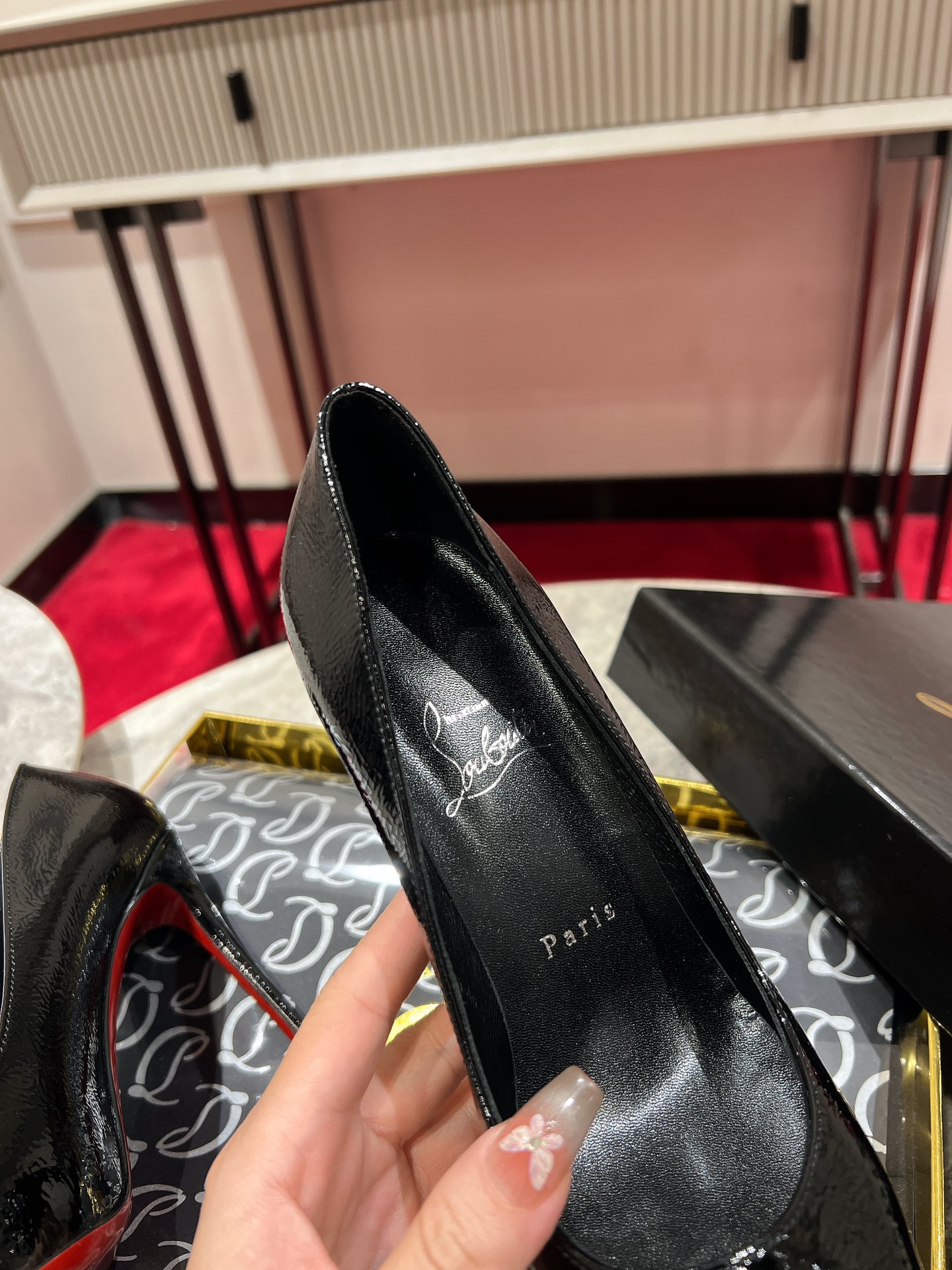 Louboutin So Kate 100 mm Pumps - Vog patent leather - Loubi - Women Black
