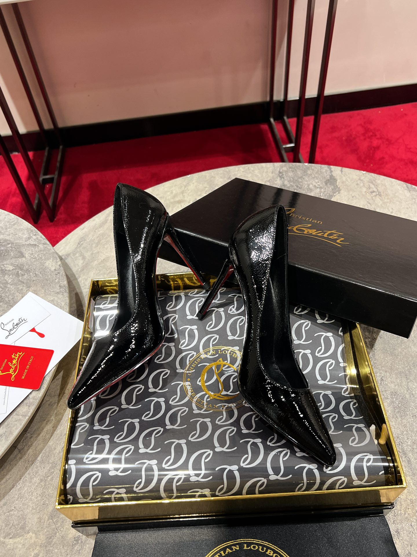 Louboutin So Kate 100 mm Pumps - Vog patent leather - Loubi - Women Black
