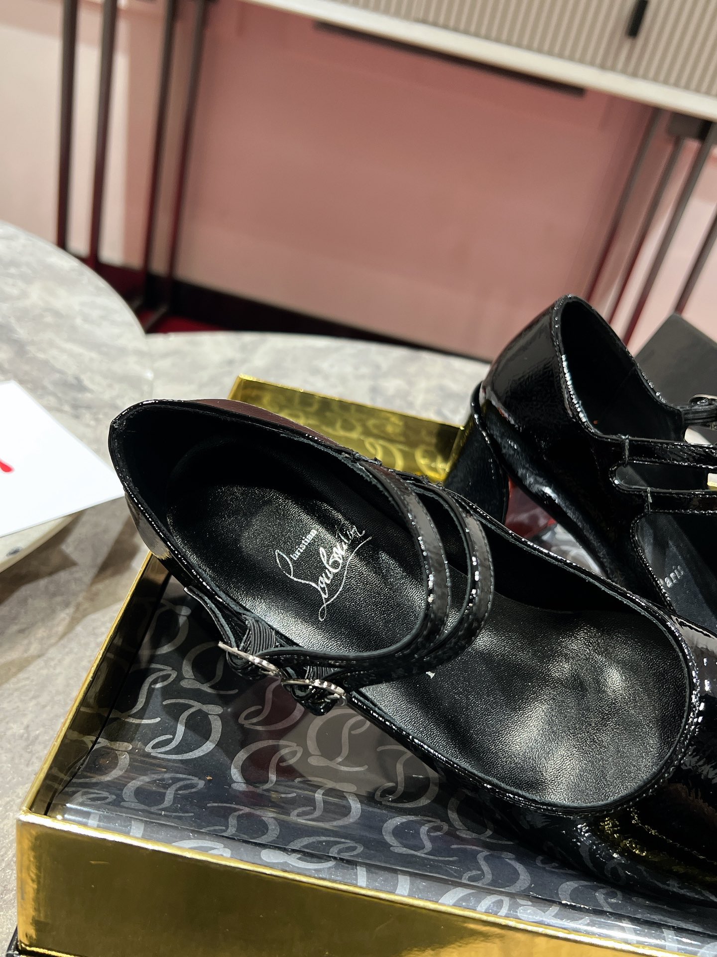 Louboutin Miss Jane 55 mm Mary Janes - Patent calf - Black - Women