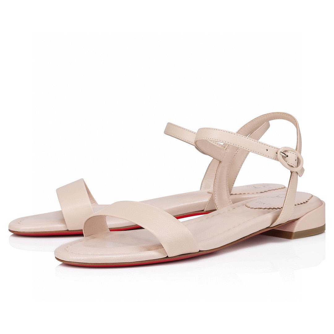 LOUBOUTIN Sweet Jane Red Sole Ankle-Strap Sandals