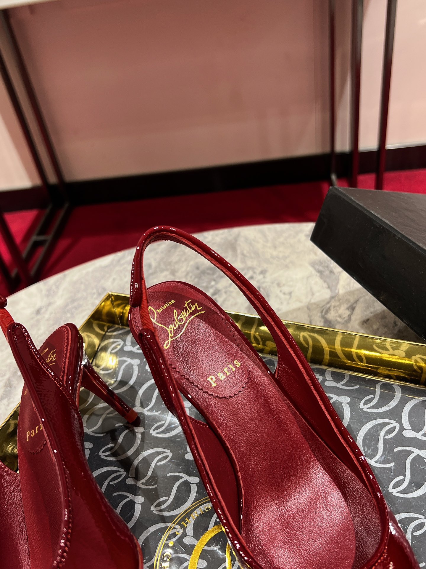 Louboutin Sporty Kate Sling 55 mm Sling back pumps - Nappa leather - Blush - Women
