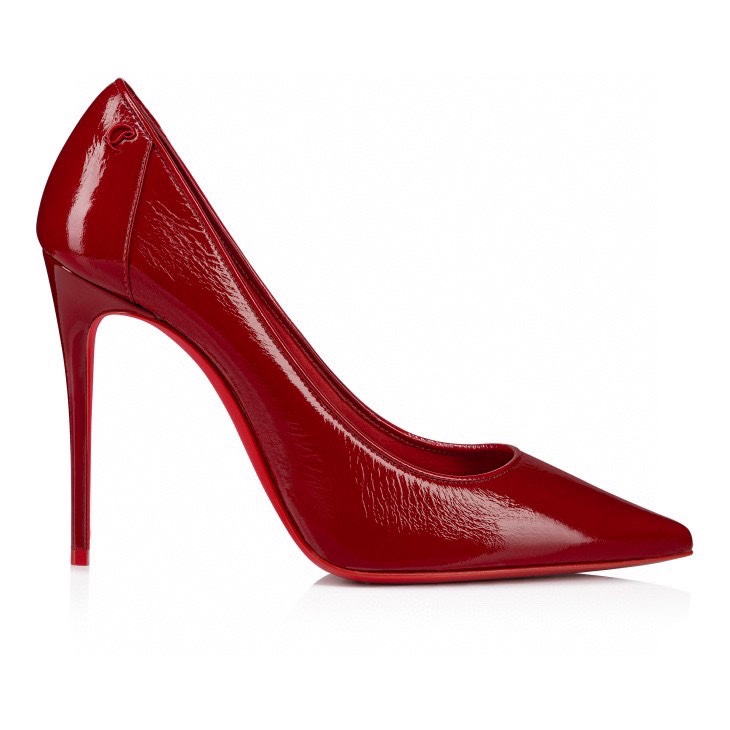 Louboutin Sporty Kate 100 mm Pumps - Vog patent leather - Loubi - Women