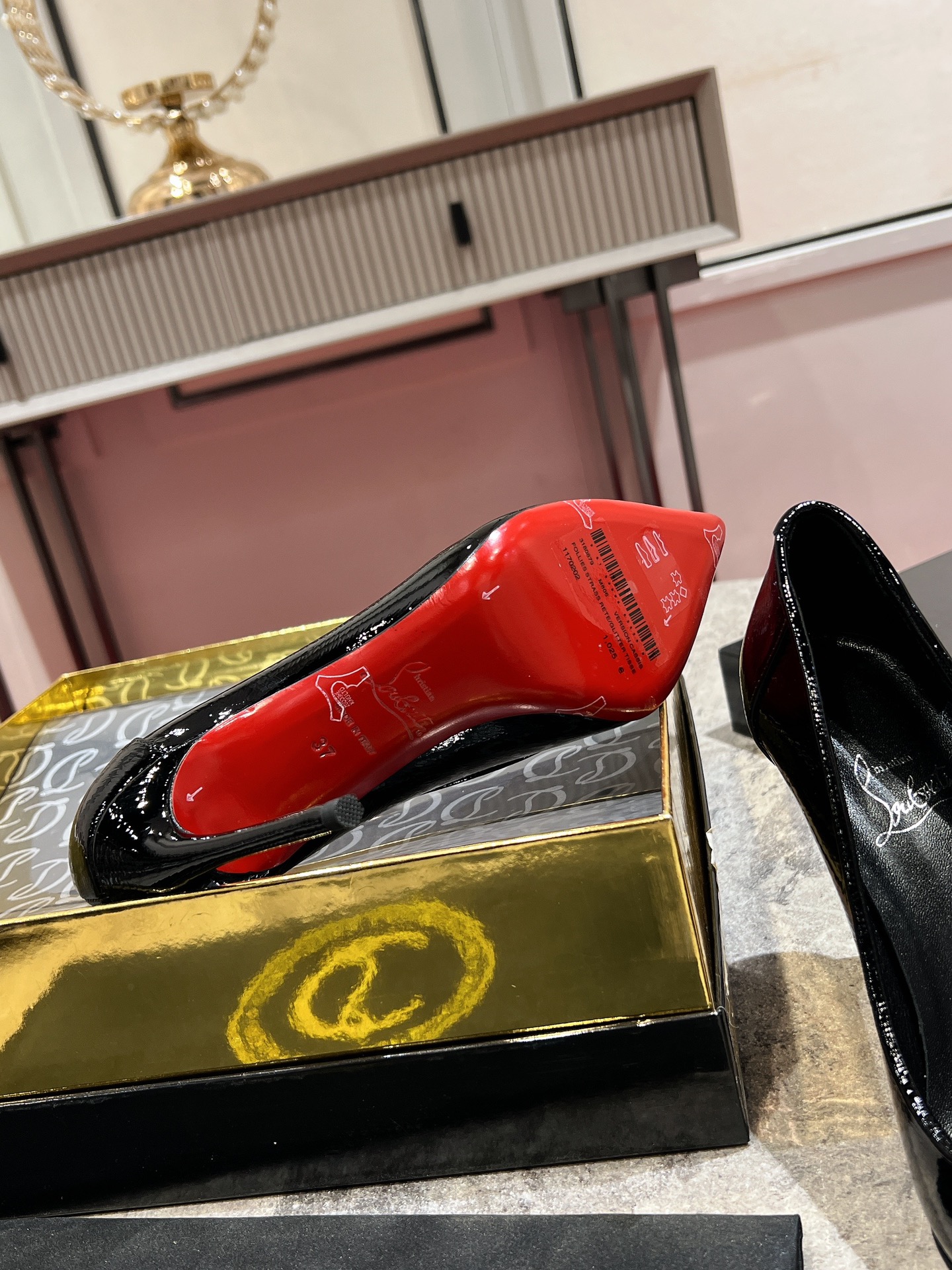 Louboutin Sporty Kate 100 mm Pumps - Vog patent leather - Loubi - Women