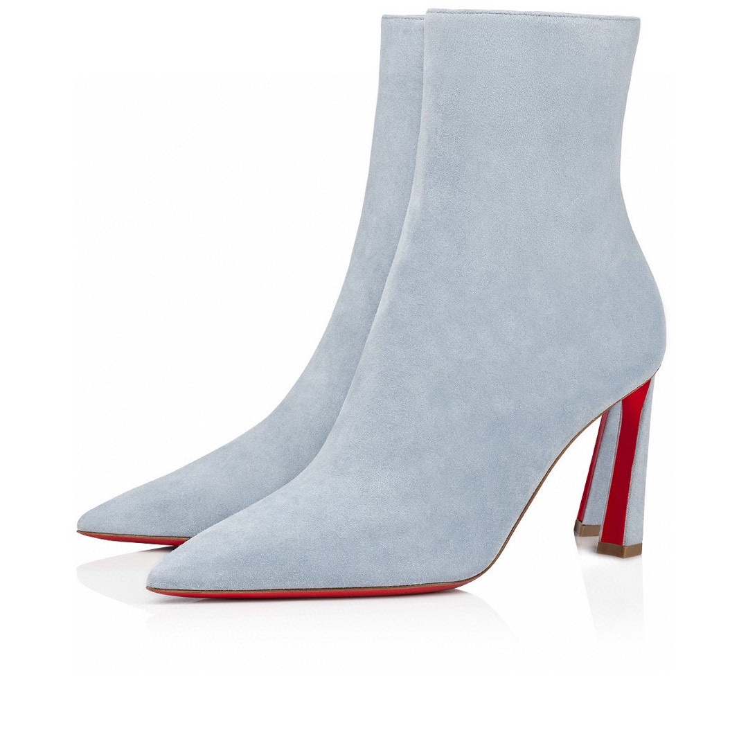 Louboutin Condora 100 suede ankle boots