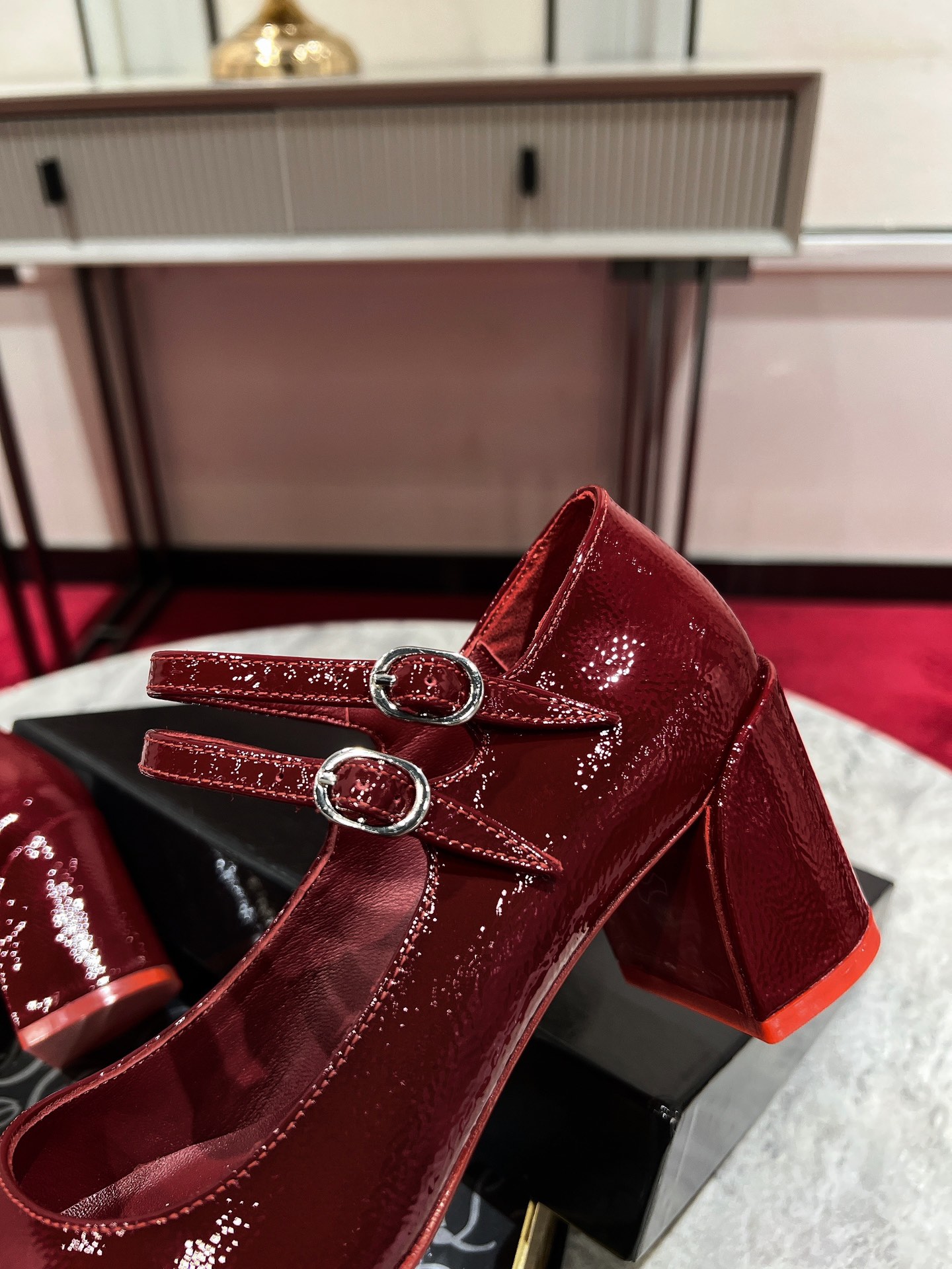 Louboutin Miss Jane 55 mm Mary Janes - Patent calf - Black - Women