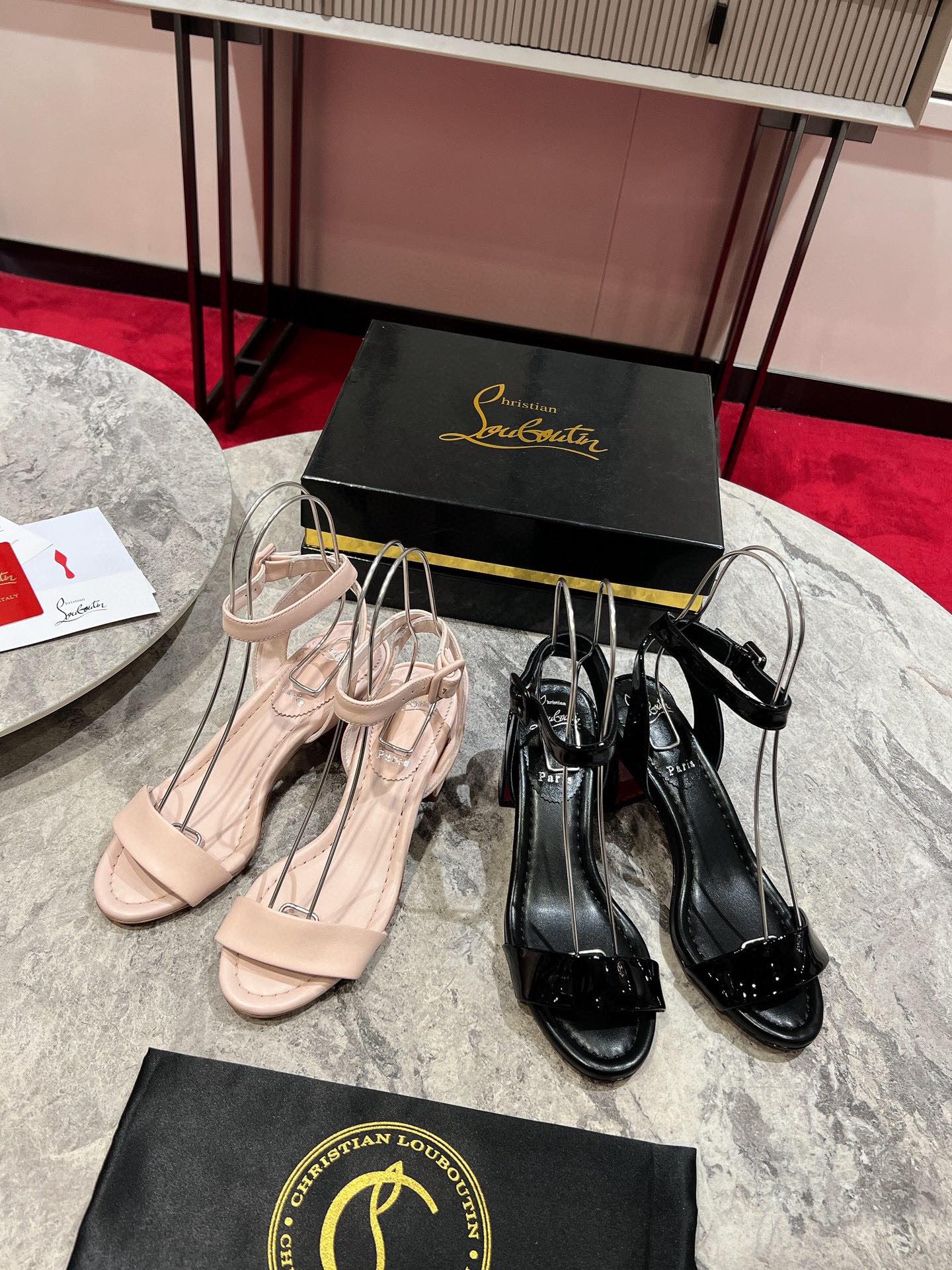 Louboutin Miss Jane 55 leather sandals