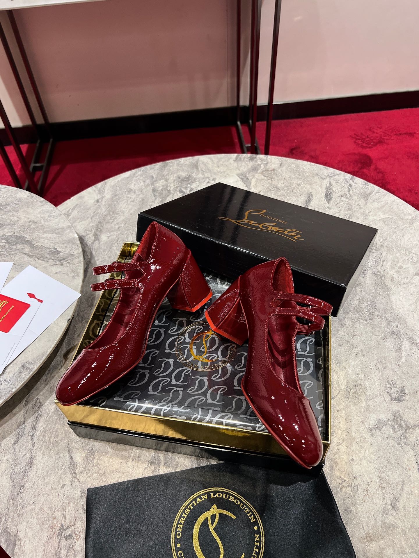 Louboutin Miss Jane 55 mm Mary Janes - Patent calf - Black - Women