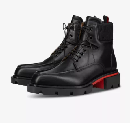 Men Christian Louboutin Our Walk leather ankle boots