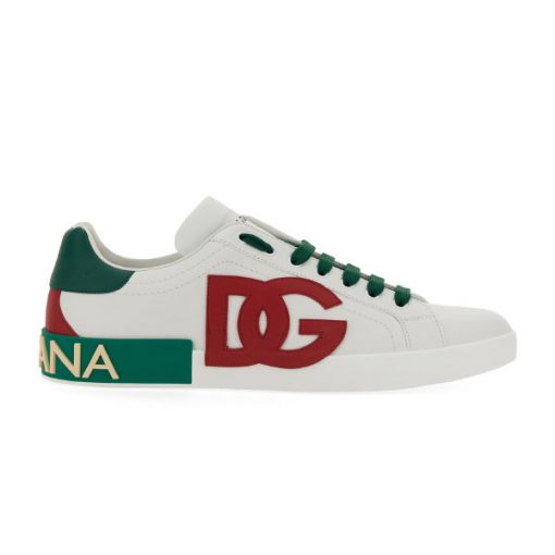 DOLCE   GABBANA PORTOFINO LEATHER SNEAKER ?��� DG040