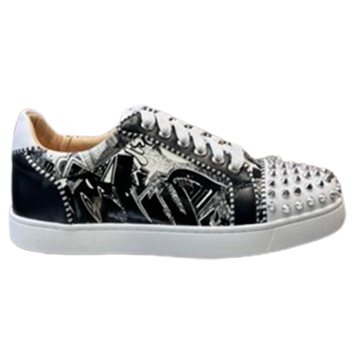 Christian Louboutin Casual Rivet Low Top Spikes Flats Sneaker   CLS045