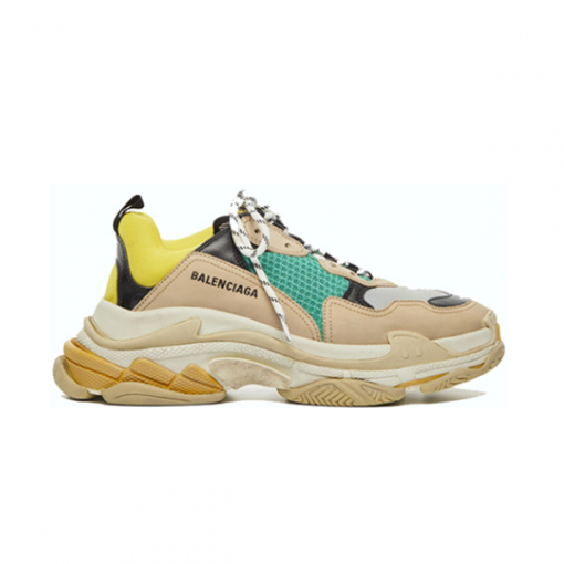 BALENCIAGA TRIPLE S TRAINER YELLOW GREEN   BLA029