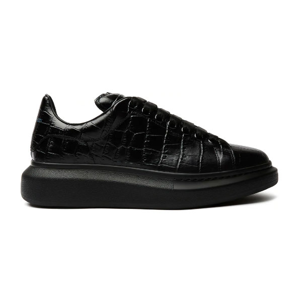 ALEXANDER MCQUEEN ALL-OVER STAMPED CROCODILE SNEAKERS   ALD019