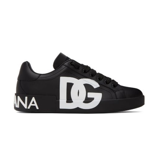 DOLCE   GABBANA PORTOFINO DG SNEAKERS IN BLACK ?��� DG025