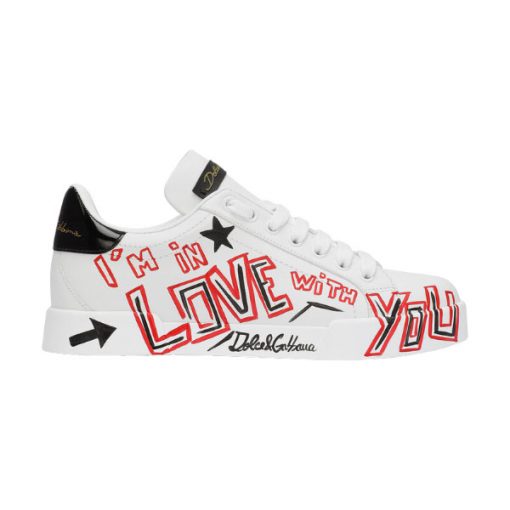 DOLCE   GABBANA PORTOFINO CUORE SNEAKERS MULTICOLOR ?��� DG021