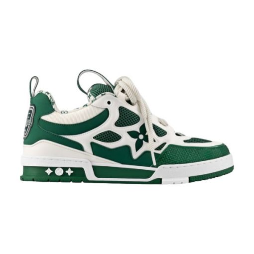 LOUIS VUITTON LV SKATE SNEAKER GREEN WHITE   LVS167