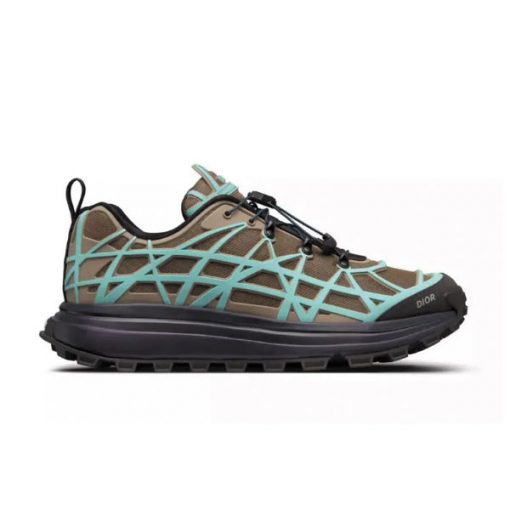 DIOR B31 RUNNER SNEAKER KHAKI TEAL   DO097