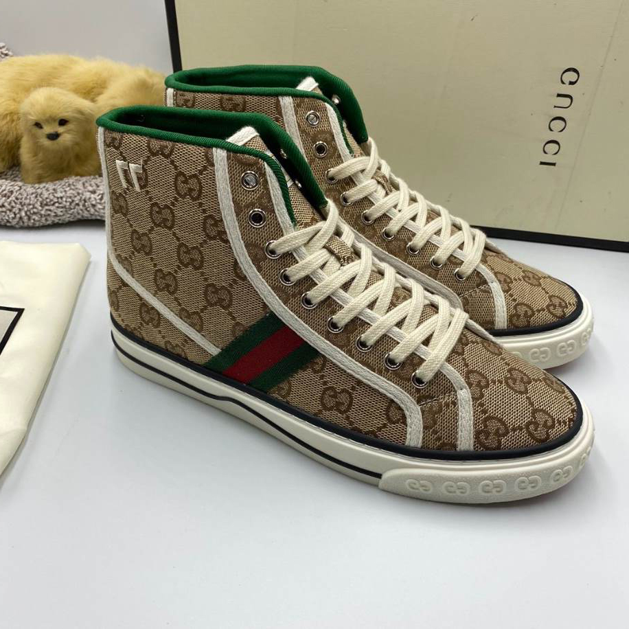 Gucci Off The Grid High Ebony Brown Sneakers   GCC214