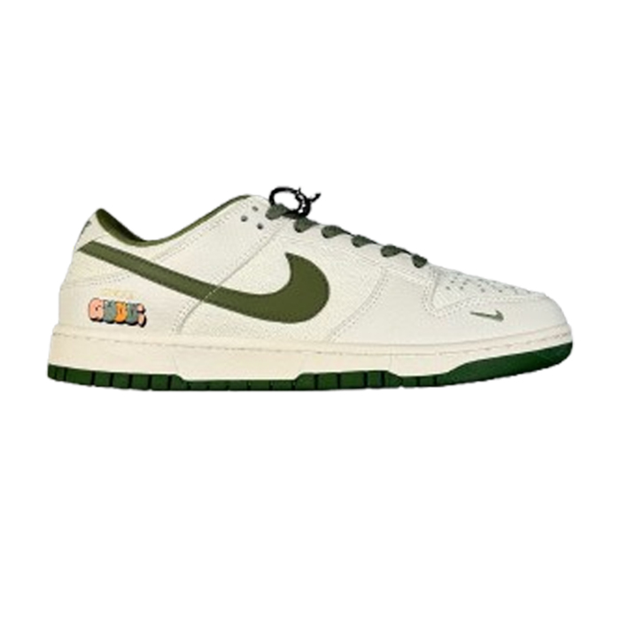 Gucci Nike Dunk Low Green White Sneakers   GCC202