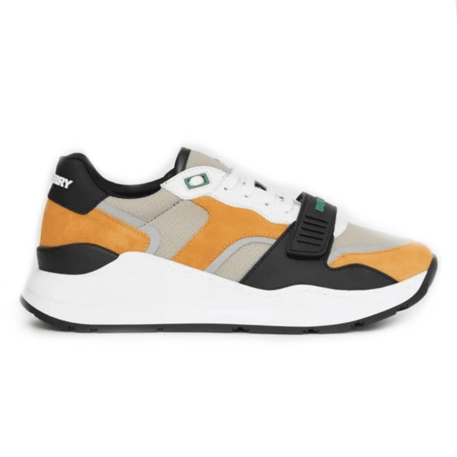 BURBERRY LOGO-STRAP LOW-TOP SNEAKERS   BBR025