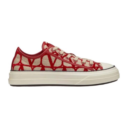 VALENTINO TOILE ICONOGRAPHE TOTALOOP LOW-TOP SNEAKER   VN002