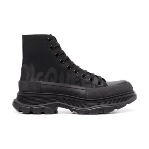 ALEXANDER MCQUEEN GRAFFITI TREAD SLICK HIGH-TOP SNEAKERS   ALD034