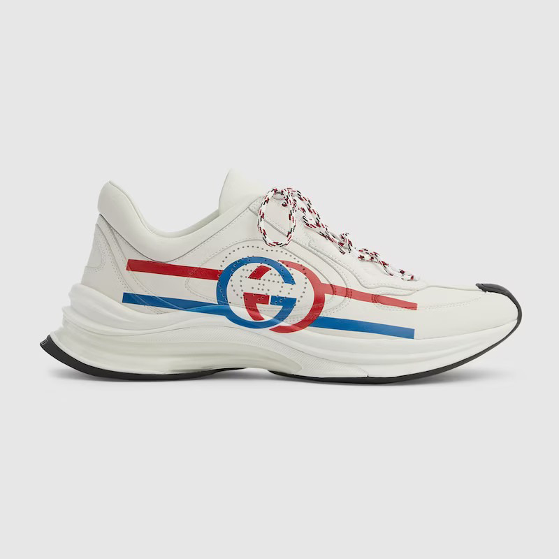 Gucci Run Trainers White Leather Sneakers   GCC205