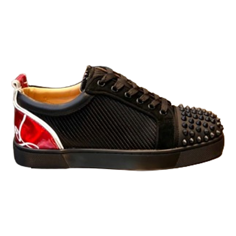 Christian Louboutin Version Black Red Sneaker   CLS037