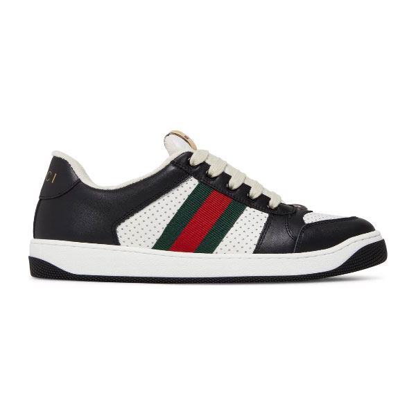 GUCCI WMNS SCREENER BLACK WHITE   GCC155