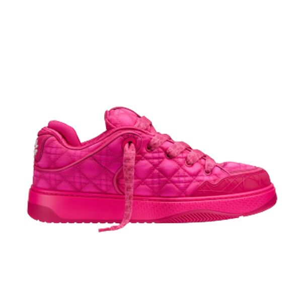 DIOR BY ERL B9S SKATER SNEAKER, LIMITED AND NUMBERED EDITION FUCHSIA KUMO CANNAGE SATIN   DO093