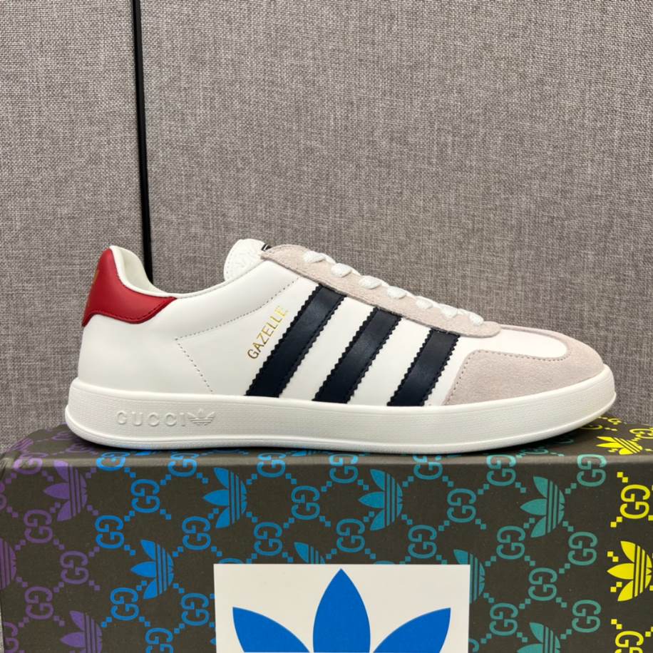 Gucci x Adidas Gazelle White Sneakers   GCC207