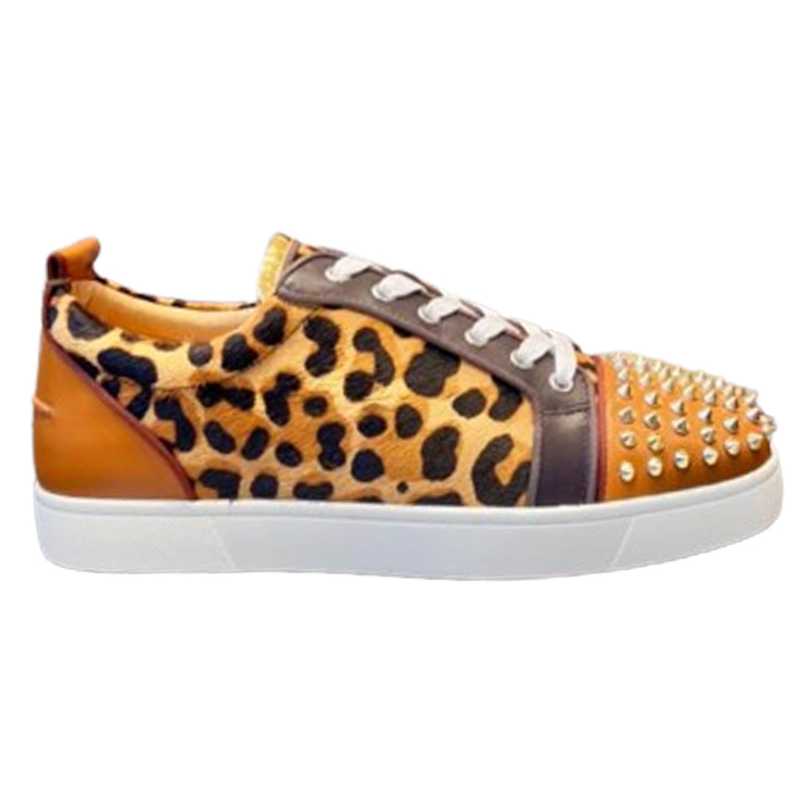 Christian Louboutin Bottom Rivet Leopard Sneaker   CLS039