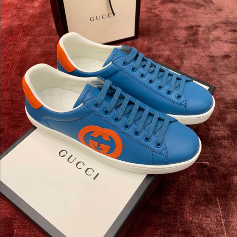 Gucci Ace Blue Orange Sneakers   GCC195