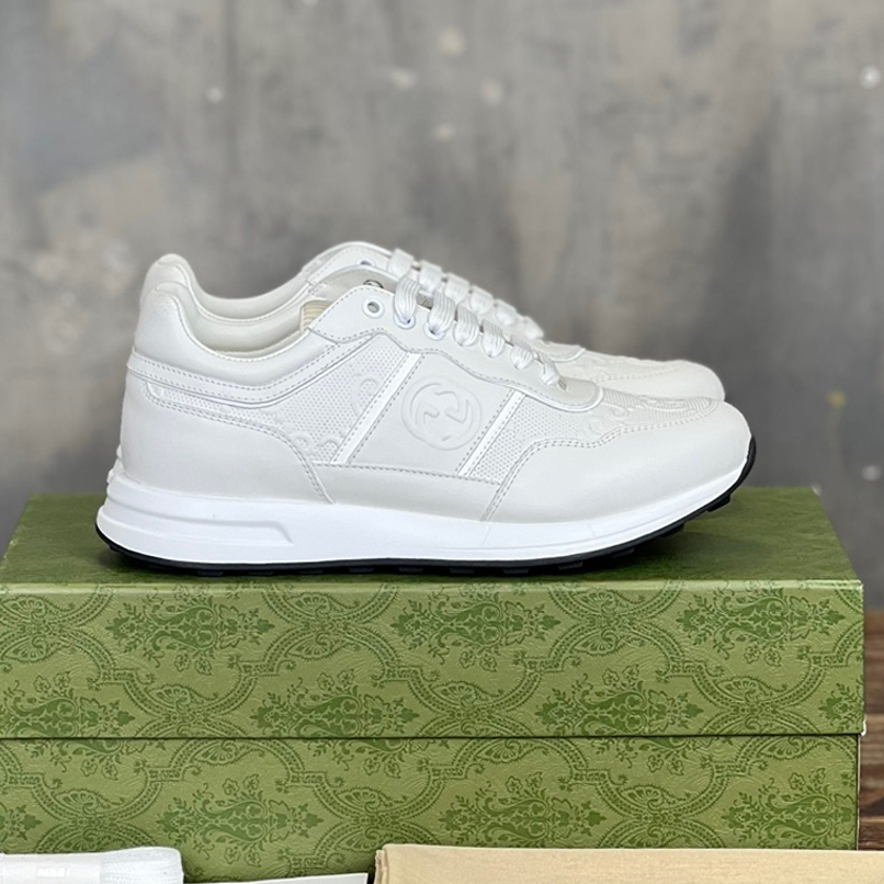 Gucci White Mid Sneaker   GCC165