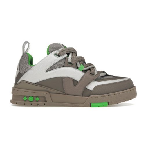 LOUIS VUITTON LV SKATE SNEAKER GREY GREEN   LVS168