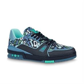 LOUIS VUITTON TRAINER SNEAKER IN MARINE   LVS144