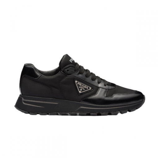 PRADA PRAX 01 RE-NYLON AND BRUSHED LEATHER SNEAKERS   PRS027