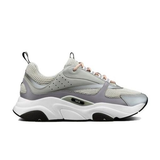 DIOR B22 SNEAKERS IN GREY AND WHITE   DO005