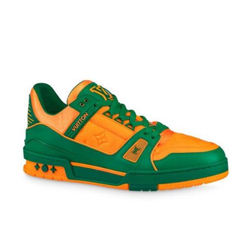 LOUIS VUITTON TRAINER VIRGIL ABLOH SNEAKERS IN GREEN   LVS049