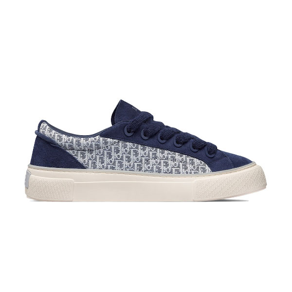 DIOR B33 SNEAKER NAVY BLUE DIOR OBLIQUE JACQUARD   DO128