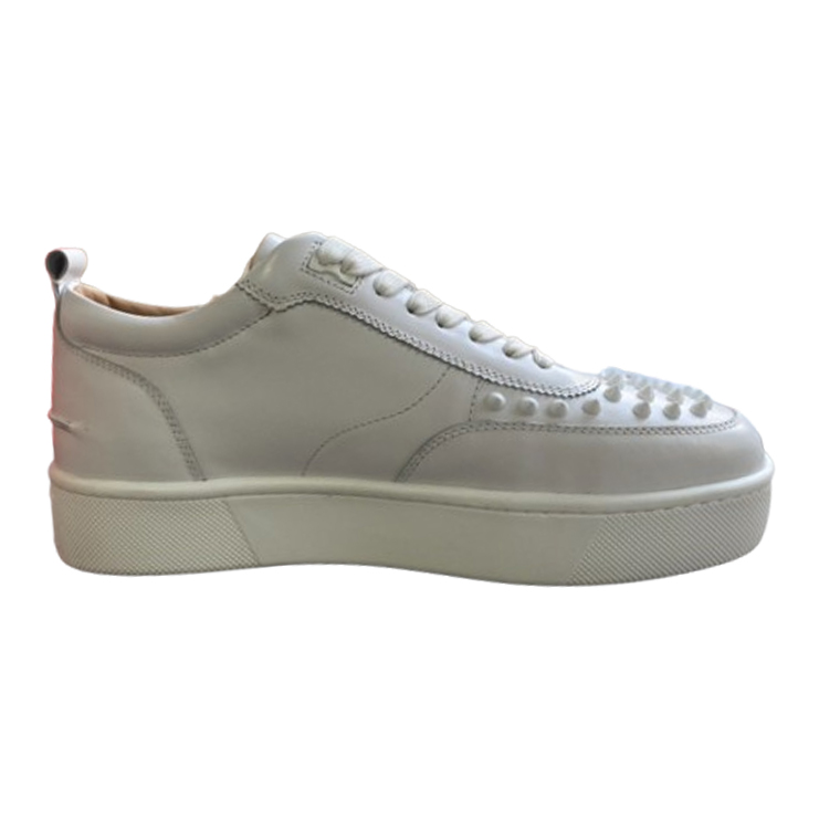 Christian Louboutin Happyrui Spikes White Sneaker   CLS038