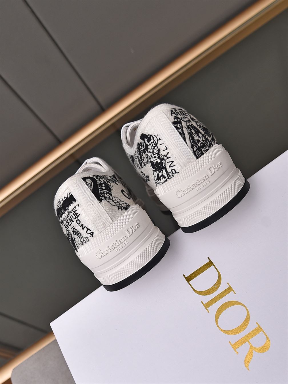 DIOR WALK��N��DIOR PLATFORM LOW-TOP SNEAKER   DO145