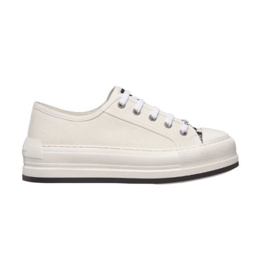 DIOR WALK N DIOR SNEAKER WHITE COTTON CANVAS   DO125