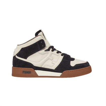 FENDI MATCH BLACK LEATHER HIGH TOPS   FDS016