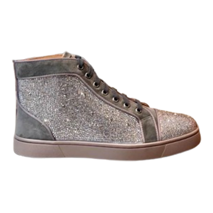 Christian Louboutin Grey Silver Sneaker   CLS054