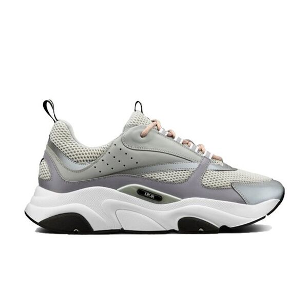 DIOR B22 SNEAKERS IN GREY AND WHITE   DO005